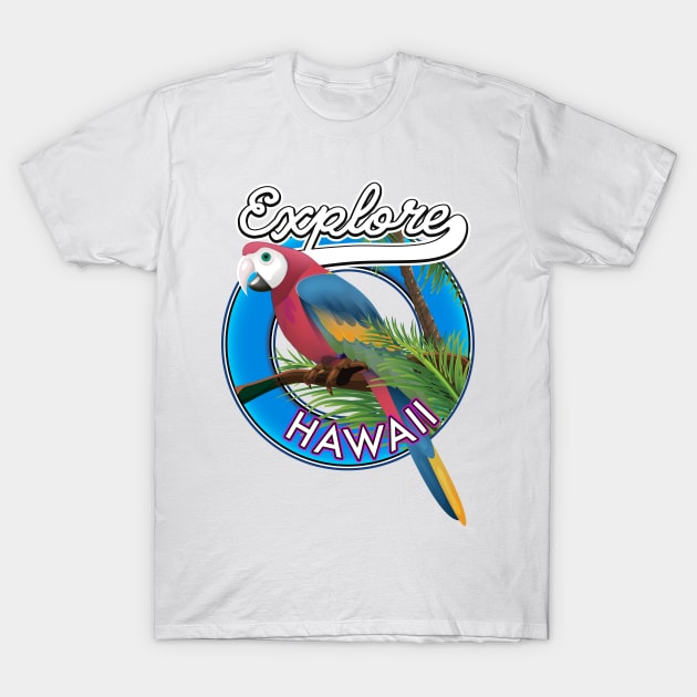 Explore Hawaii retro logo T-Shirt by nickemporium1